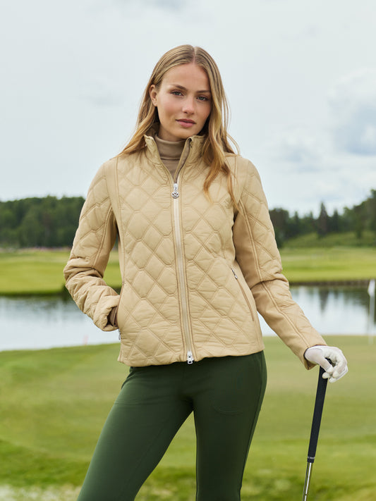 Quilt Padded Jacket Bark
