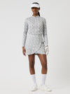 Dull Printed Long-Sleeved Top Abstract Swirl