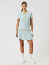 Knit Top met korte mouwen Muted Pistachio